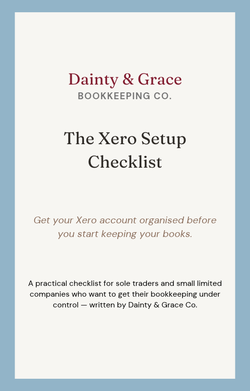 Cover of Xero Setup Checklist
